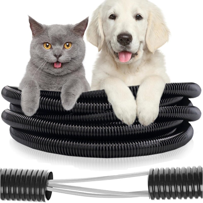 SunGrow Dog and Cat Cord Protector, 0.25 Inch Opening Diameter, Dog, Cat, Ferret Cord Protector from Wire Chew, Cable Protector Tubing, Stop Chewing Cable Management Sleeve, 20 Feet - Image 2